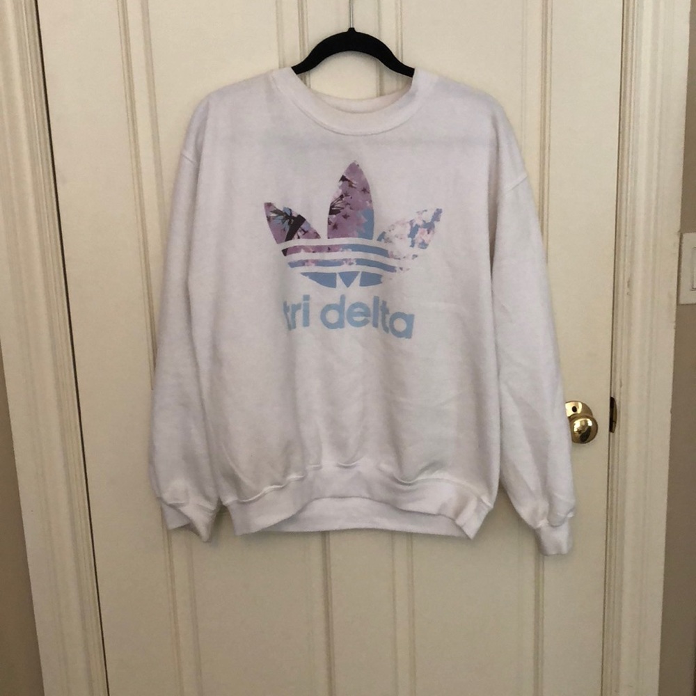 Tri delta adidas sweatshirt